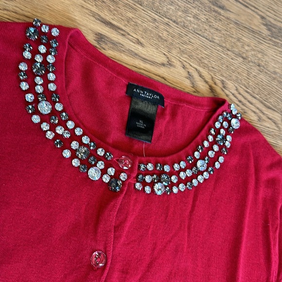 Ann Taylor Cotton Cardigan Size XL - Picture 6 of 8